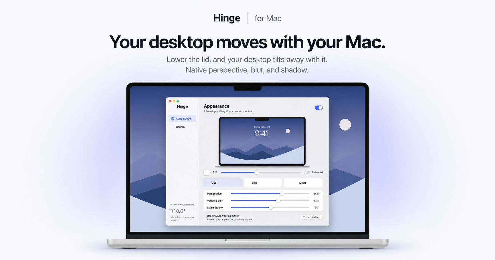 iPhone Duo animation, but for your MacBook’s screen